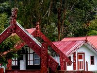 Entrance, Korinti Marae, Whanganui River, New Zealand